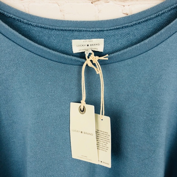 Lucky Brand Ruffle Sleeve Sweatshirt NWT - Picture 5 of 7